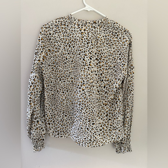 Veronica Beard leopard print blouse size 6 - Picture 12 of 13